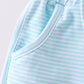 Premium Mint&white stripe bow shorts