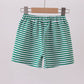 Premium Green&white stripe shorts