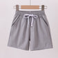 Light grey pocket performance shorts