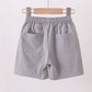 Light grey pocket performance shorts