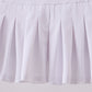 White pleated skort