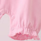 Pink ghost pumpkin embroidery romper