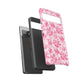 Pink Vintage Floral Tough Phone Case — Protective iPhone Cover