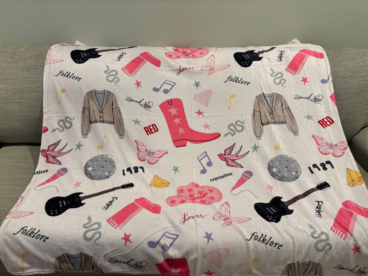 Popstar Era Fleece Throw Blanket - READY TO SHIP/PICKUP