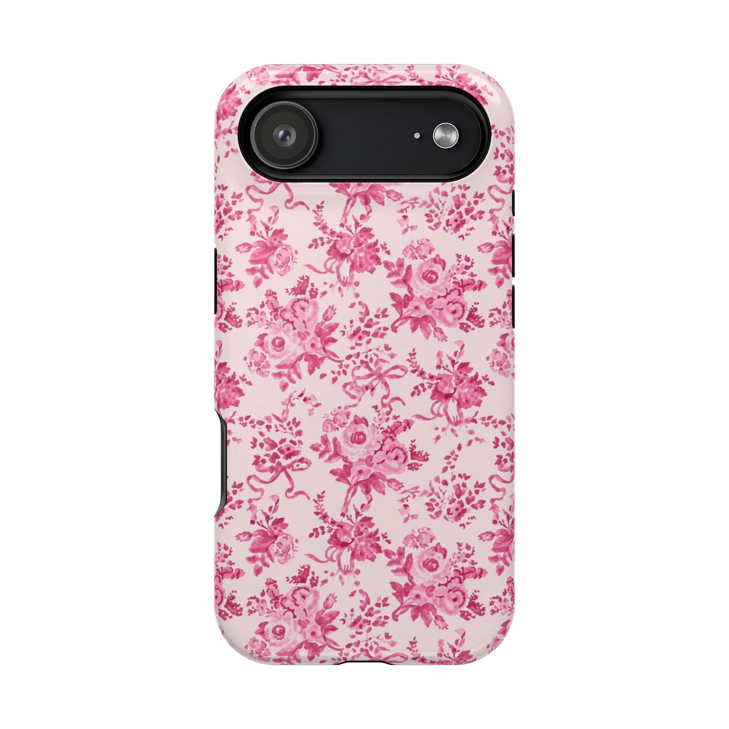 Pink Floral Magnetic Impact-Resistant Phone Case