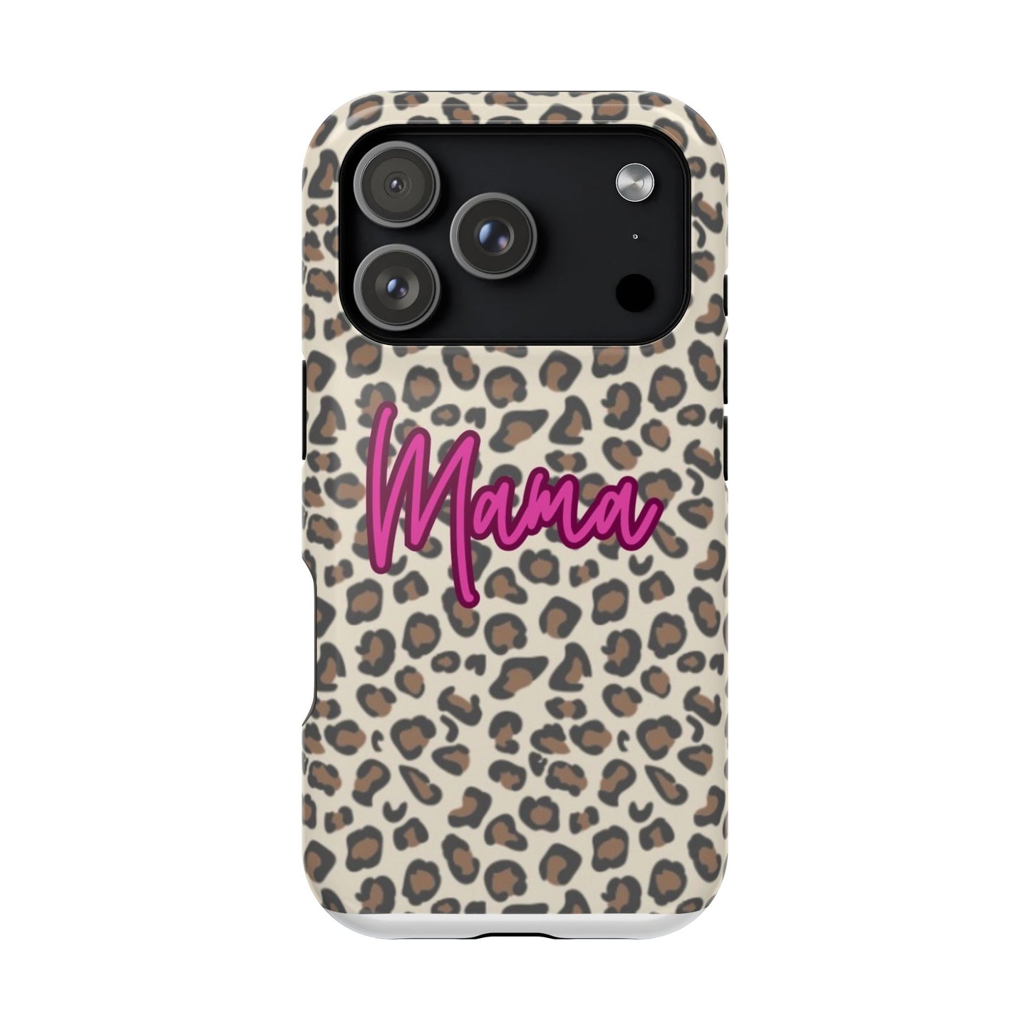 Mama Leopard Print Magnetic Impact Phone Case