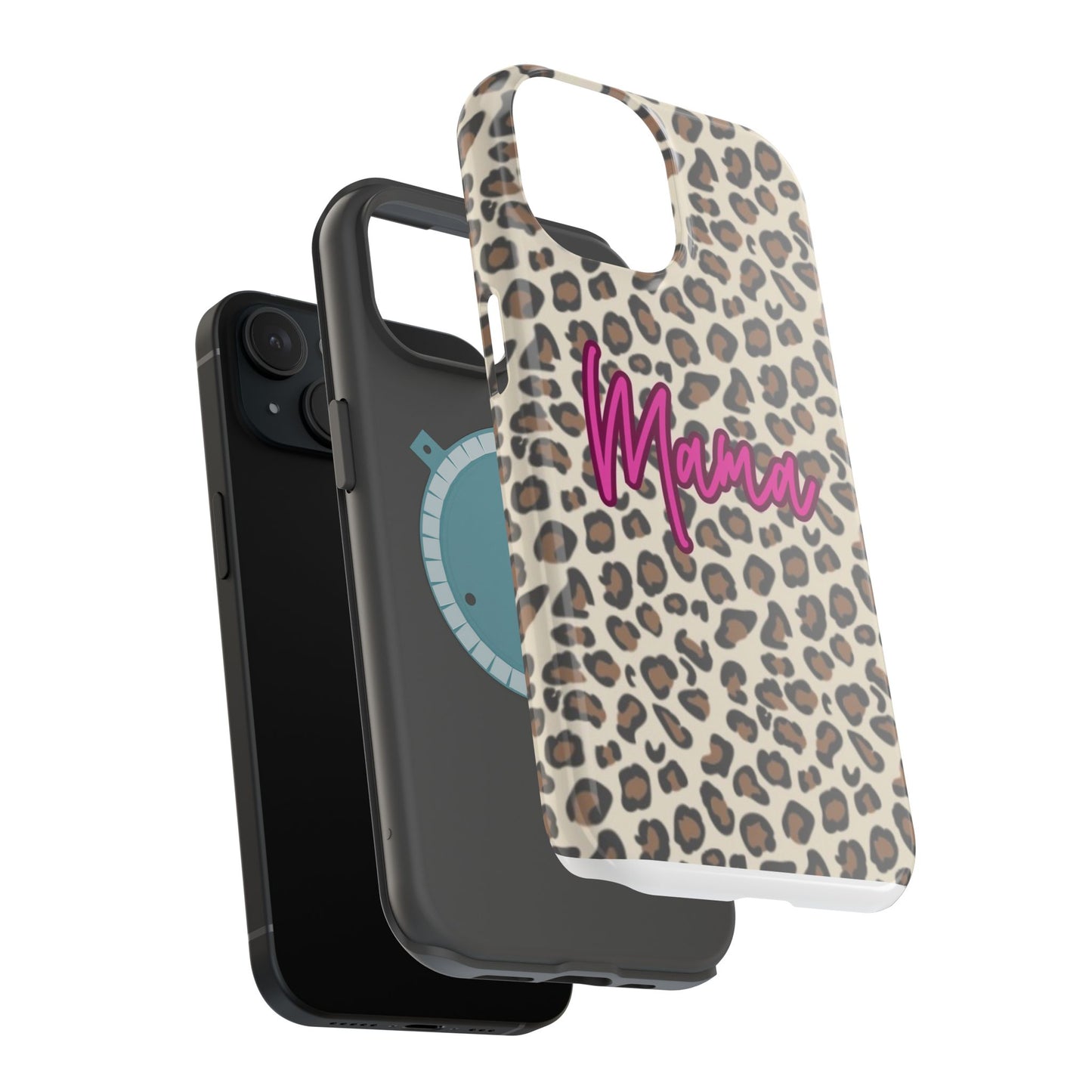 Mama Leopard Print Magnetic Impact Phone Case