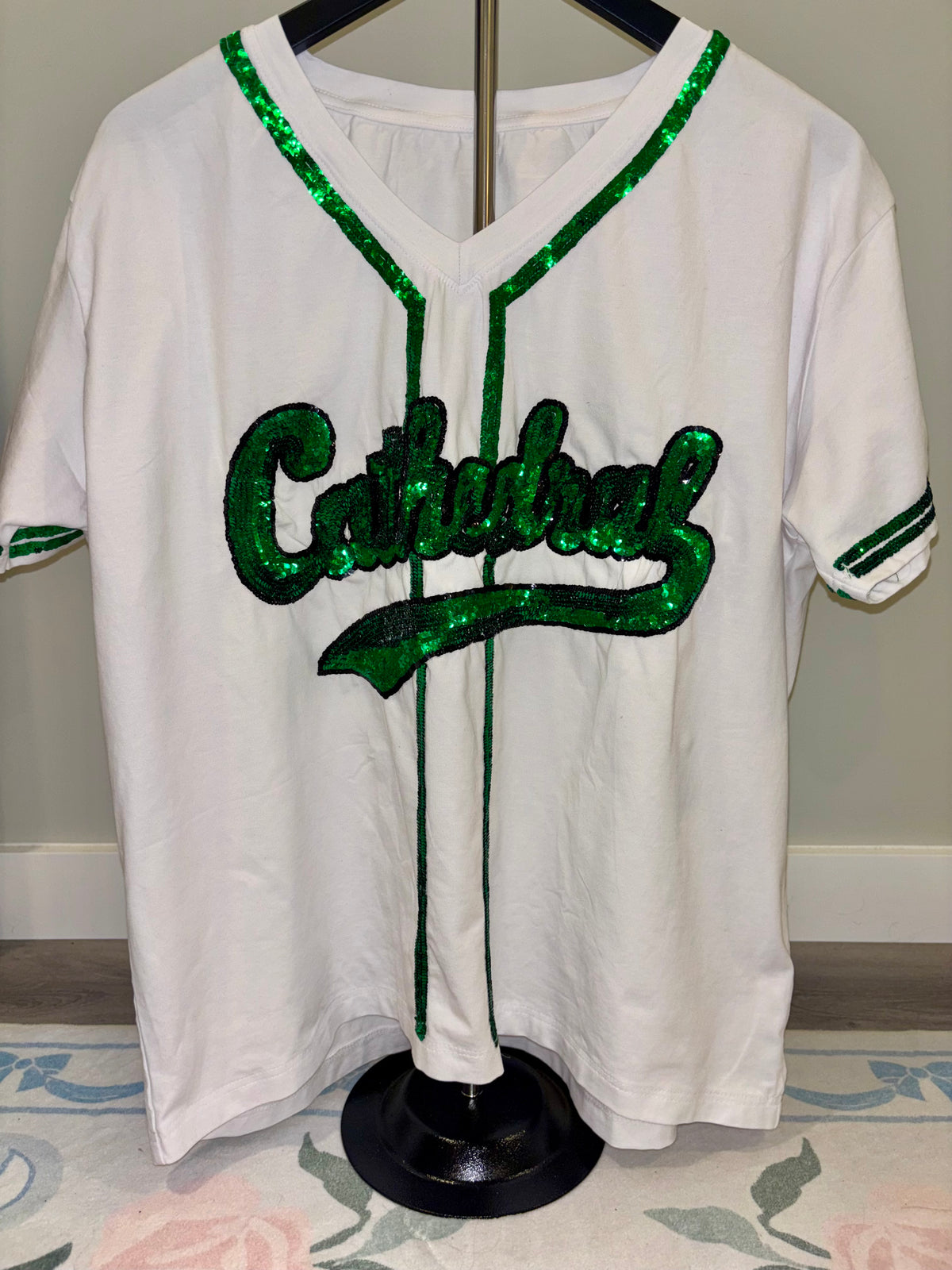 Cathedral Sequin Baseball Shirt *PRE-ORDER* READ DESCRIPTION