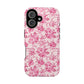 Pink Floral Magnetic Impact-Resistant Phone Case