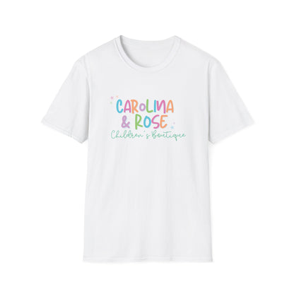 Carolina & Rose Children’s Boutique T-Shirt | Pastel Logo Tee