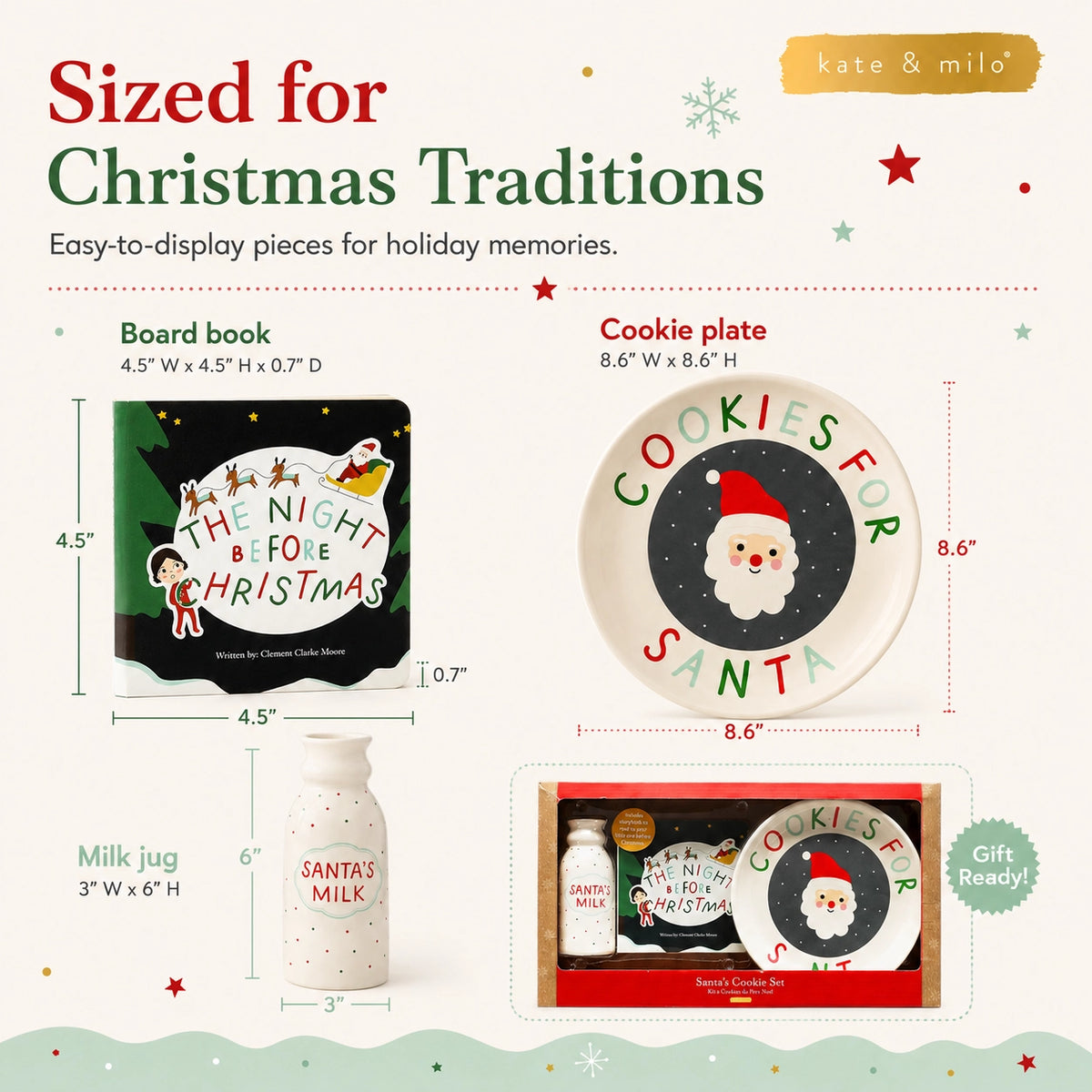 Cookies for Santa Set | READY TO SHIP/PICKUP