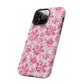 Pink Vintage Floral Tough Phone Case — Protective iPhone Cover