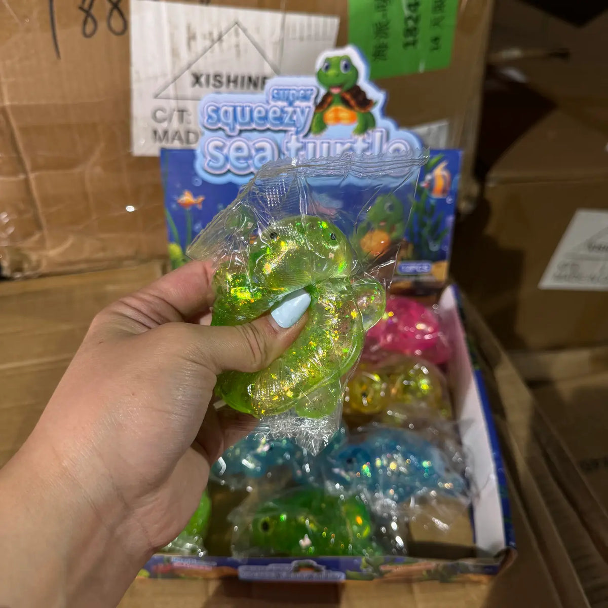 Glitter Sugar Squeeze Sea Turtle Squishy | ETA Mid November