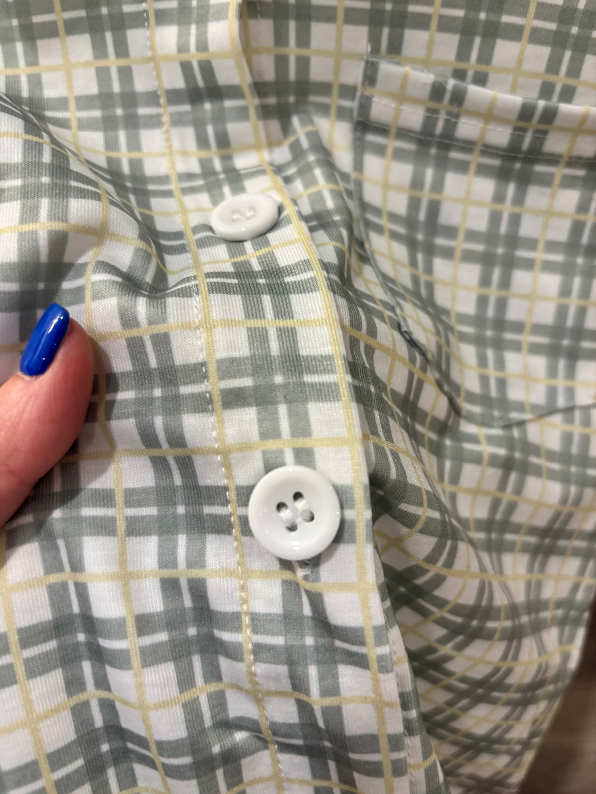 Boys Green Plaid Button Up - READY TO SHIP/PICKUP!