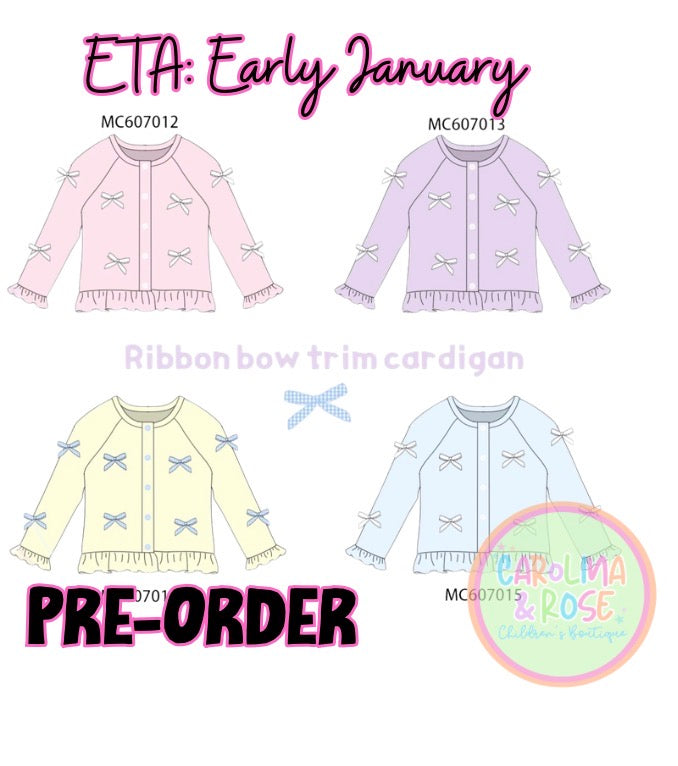 Kids Bow Cardigan *PRE-ORDER*