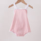 Pink ribbon ruffle bow bubble