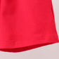 Red apple embroidery shorts set