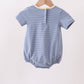 Blue stripe truck embroidery bubble