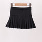 Black pleated skort