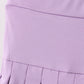 Purple pleated skort