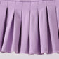 Purple pleated skort