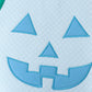 Blue Jack-O-Lantern applique bubble