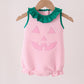 Pink Jack-O-Lantern applique bubble