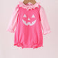 Pink Jack-O-Lantern applique 2pc bubble set