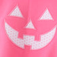 Pink Jack-O-Lantern applique 2pc bubble set