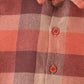 Rust Plaid Button Down Shirt