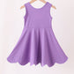 Purple Scalloped Dress