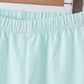 Blue turkey embroidery stripe pants set