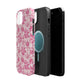 Pink Floral Magnetic Impact-Resistant Phone Case