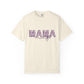 PURPLE - Mama Floral T-Shirt — Floral "MAMA" Graphic Tee for Moms, Mother's Day Gift
