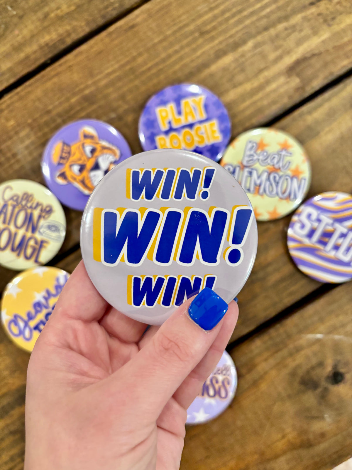 3” Game Day Button - LSU Options