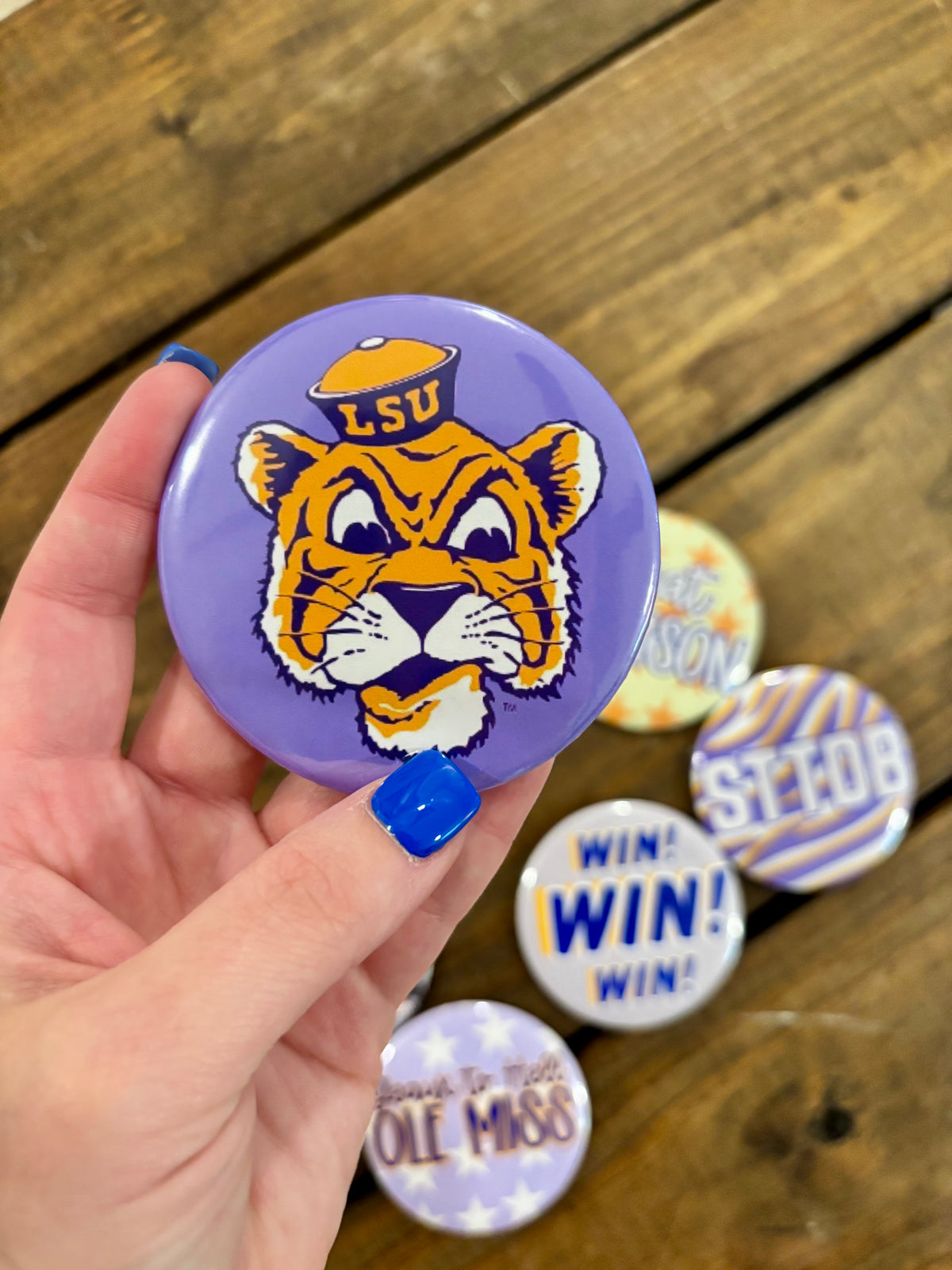 3” Game Day Button - LSU Options
