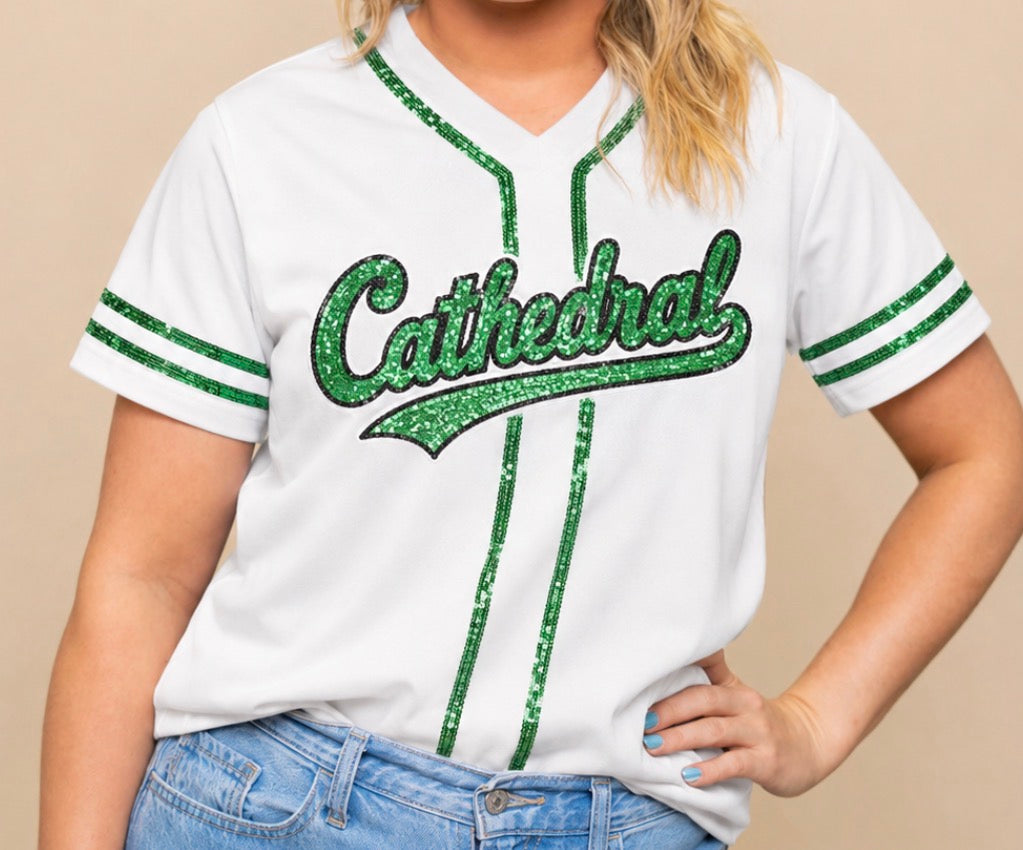 Cathedral Sequin Baseball Shirt *PRE-ORDER* READ DESCRIPTION