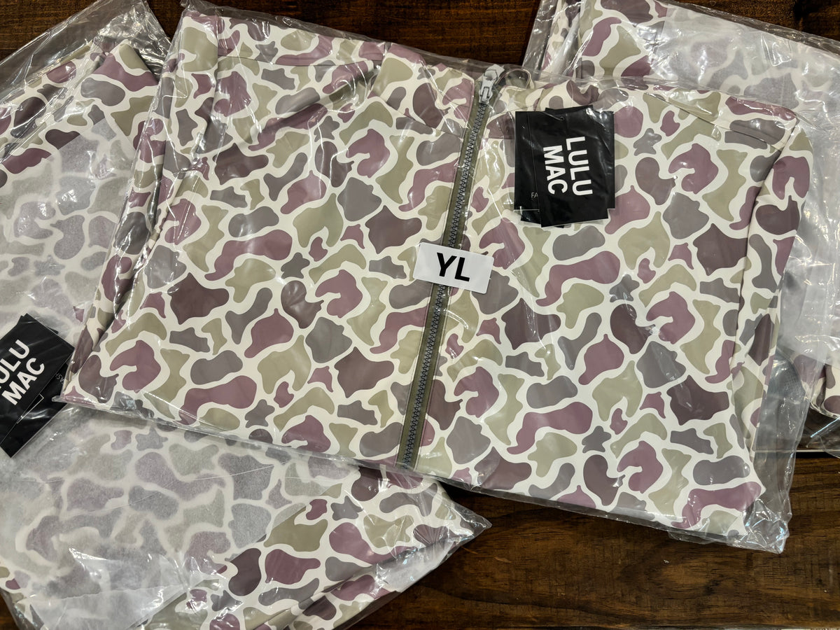 Lulu Mac | Youth Camo Rain Jacket| READY TO SHIP/PICKUP