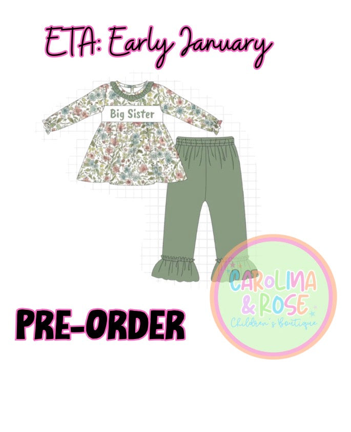 Girls Sage Big Sister Pant Set *PRE-ORDER*