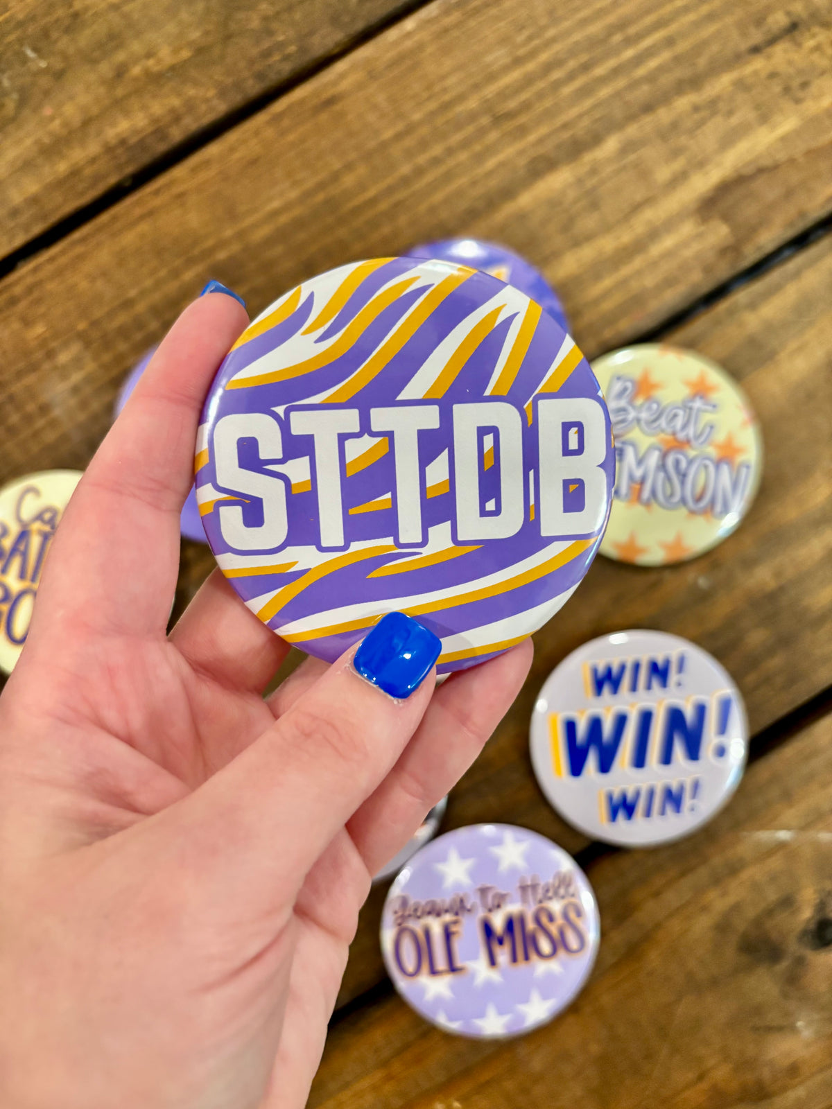 3” Game Day Button - LSU Options