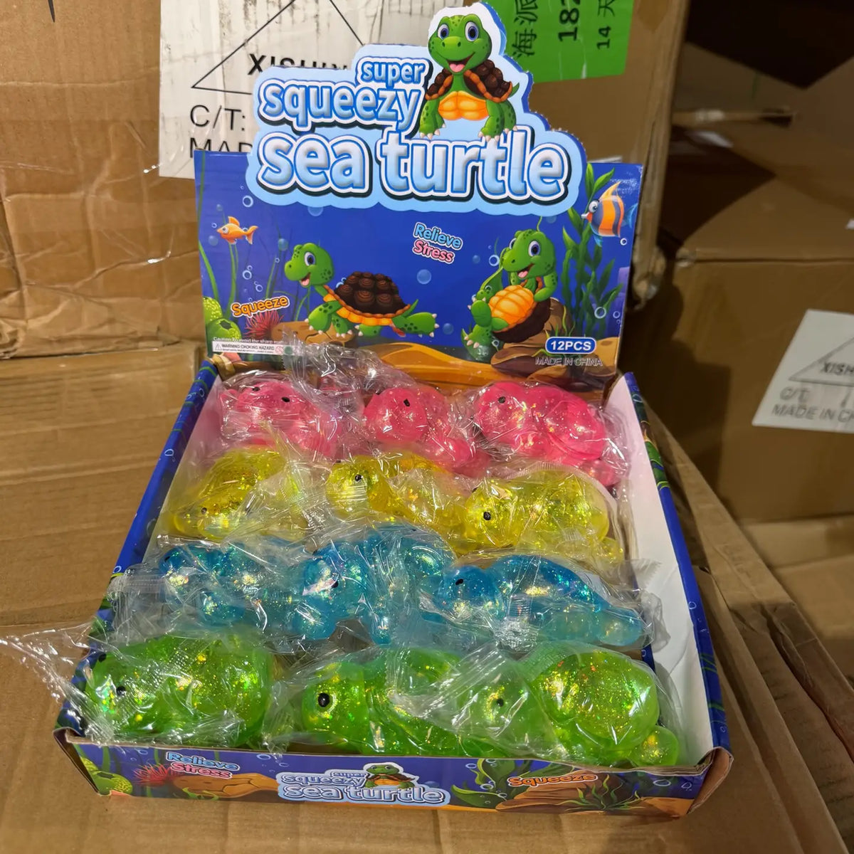 Glitter Sugar Squeeze Sea Turtle Squishy | ETA Mid November