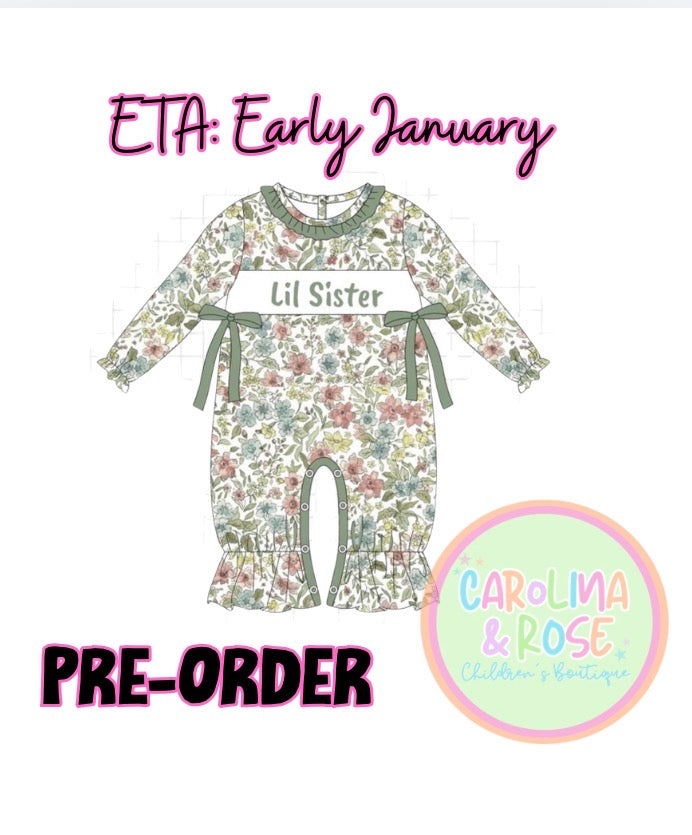 Girls Sage Lil Sister One Piece *PRE-ORDER*