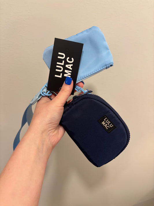 Lulu Mac | Blue Wristlet Wallet Keychair| READY TO SHIP/PICKUP