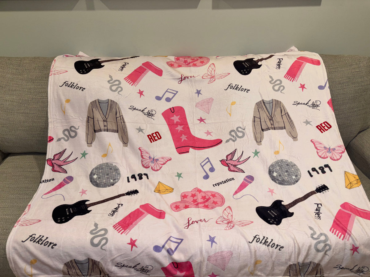 Popstar Era Fleece Throw Blanket - READY TO SHIP/PICKUP