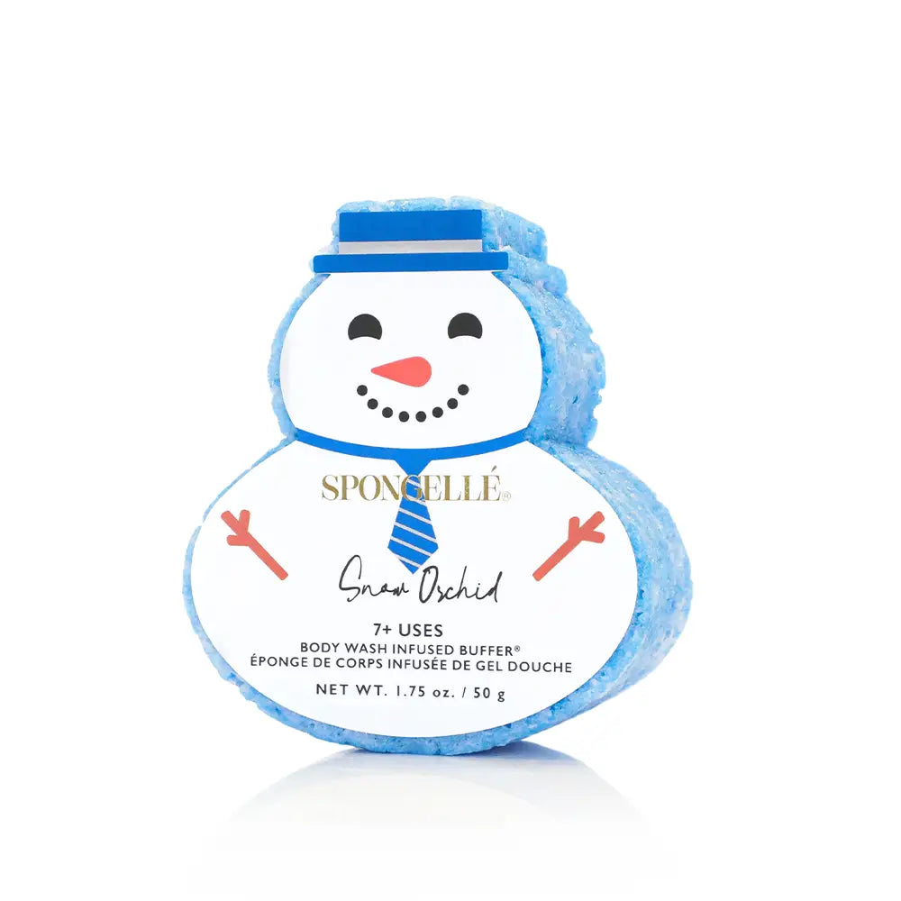 Snowman Spongelle Bath Buffer | READY TO SHIP/PICKUP