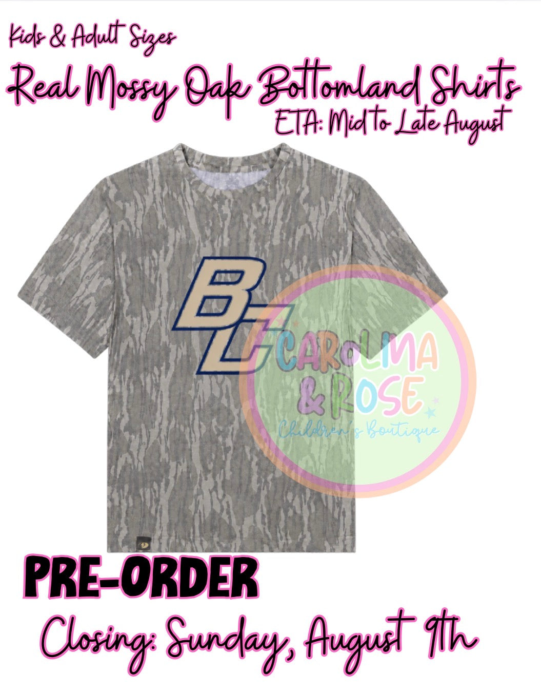 Bogue Chitto Mossy Oak Shirt *PRE-ORDER*