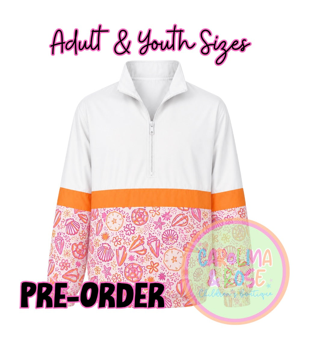 Pink/Orange Shells Scuba *PRE-ORDER*