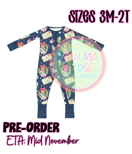 Minnie Christmas Zippie *PRE-ORDER*