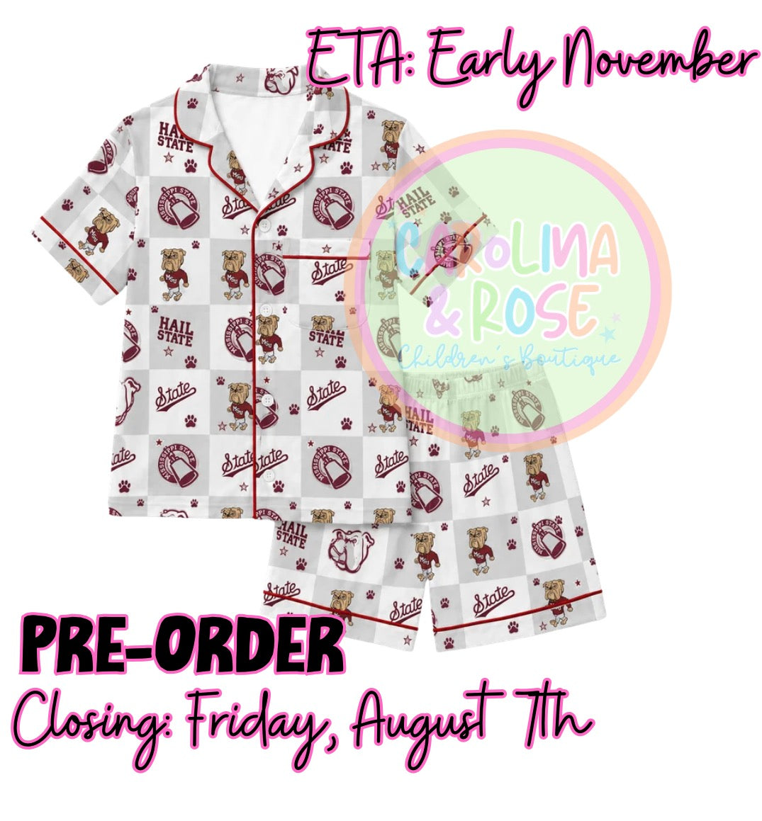 Ms State Spirit Pajamas  *PRE-ORDER*