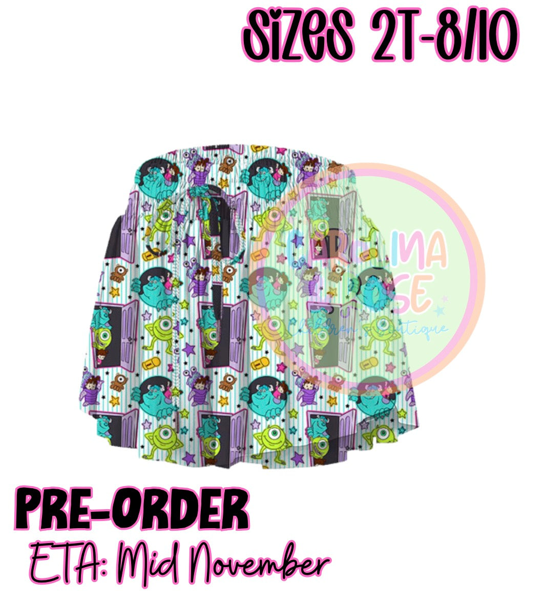 Monsters Ink Girls Butterfly Shorts *PRE-ORDER*
